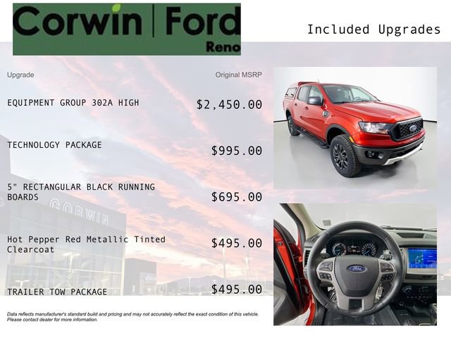 Certified 2023 Ford Ranger XLT w/ Equipment Group 302A High image 3