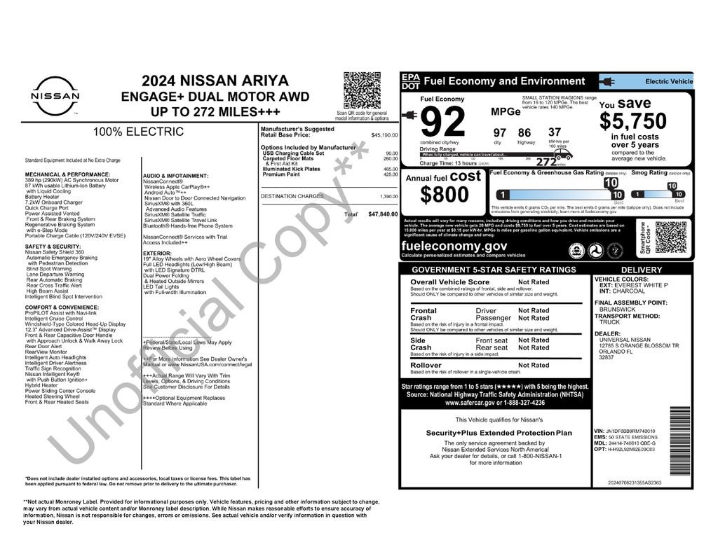 Certified 2024 Nissan Ariya AWD image 31
