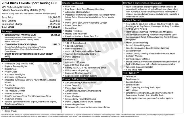 Used 2024 Buick Envista Sport Touring w/ Convenience I Package FWD image 22