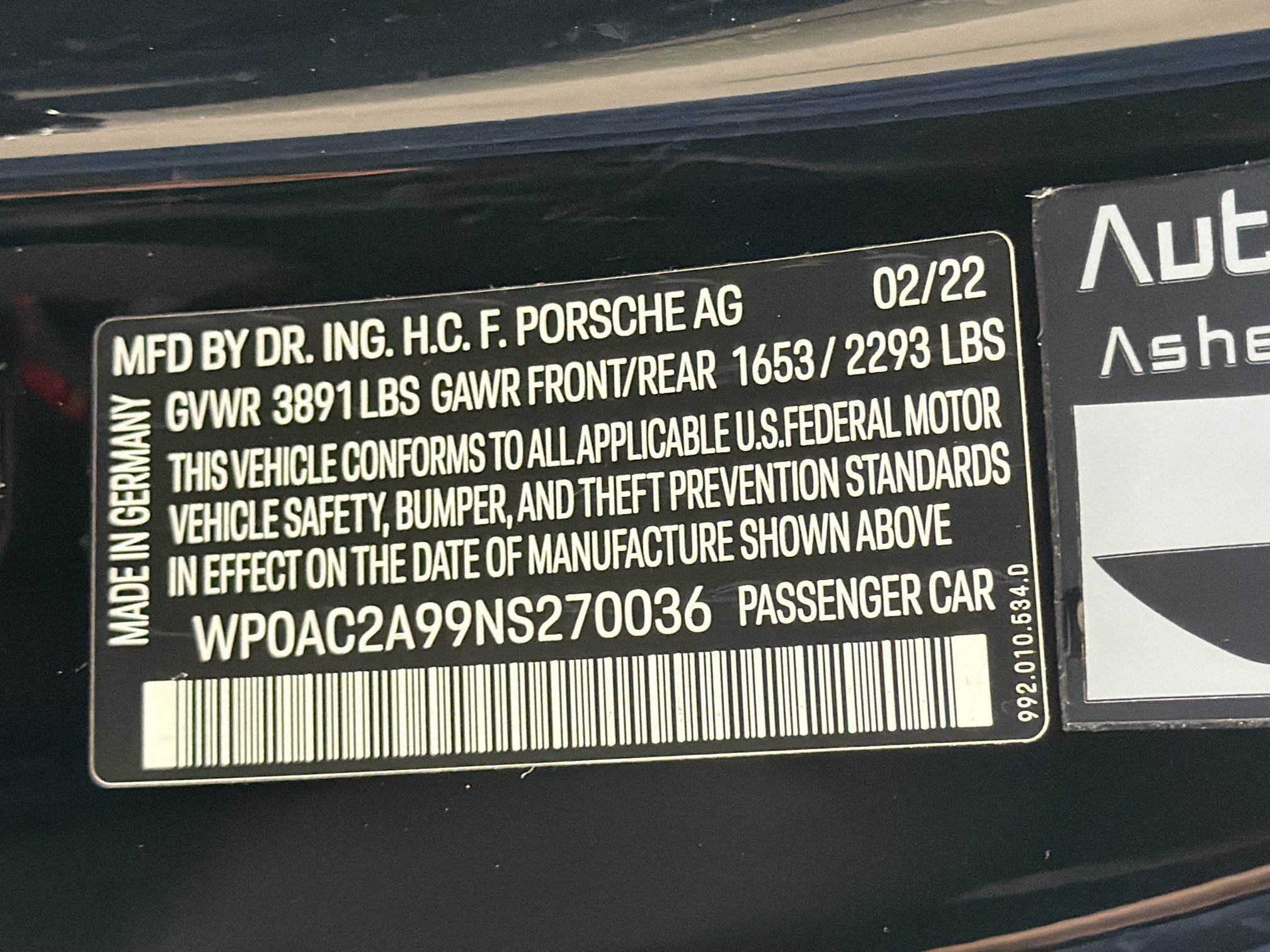 Certified 2022 Porsche 911 GT3 RWD image 40