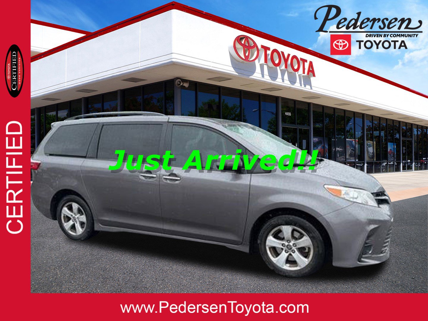 Certified 2019 Toyota Sienna LE w/ LE Preferred Package FWD image 1