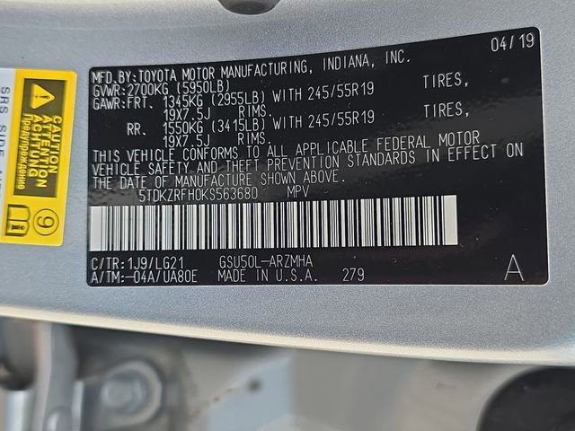 Used 2019 Toyota Highlander SE FWD image 37
