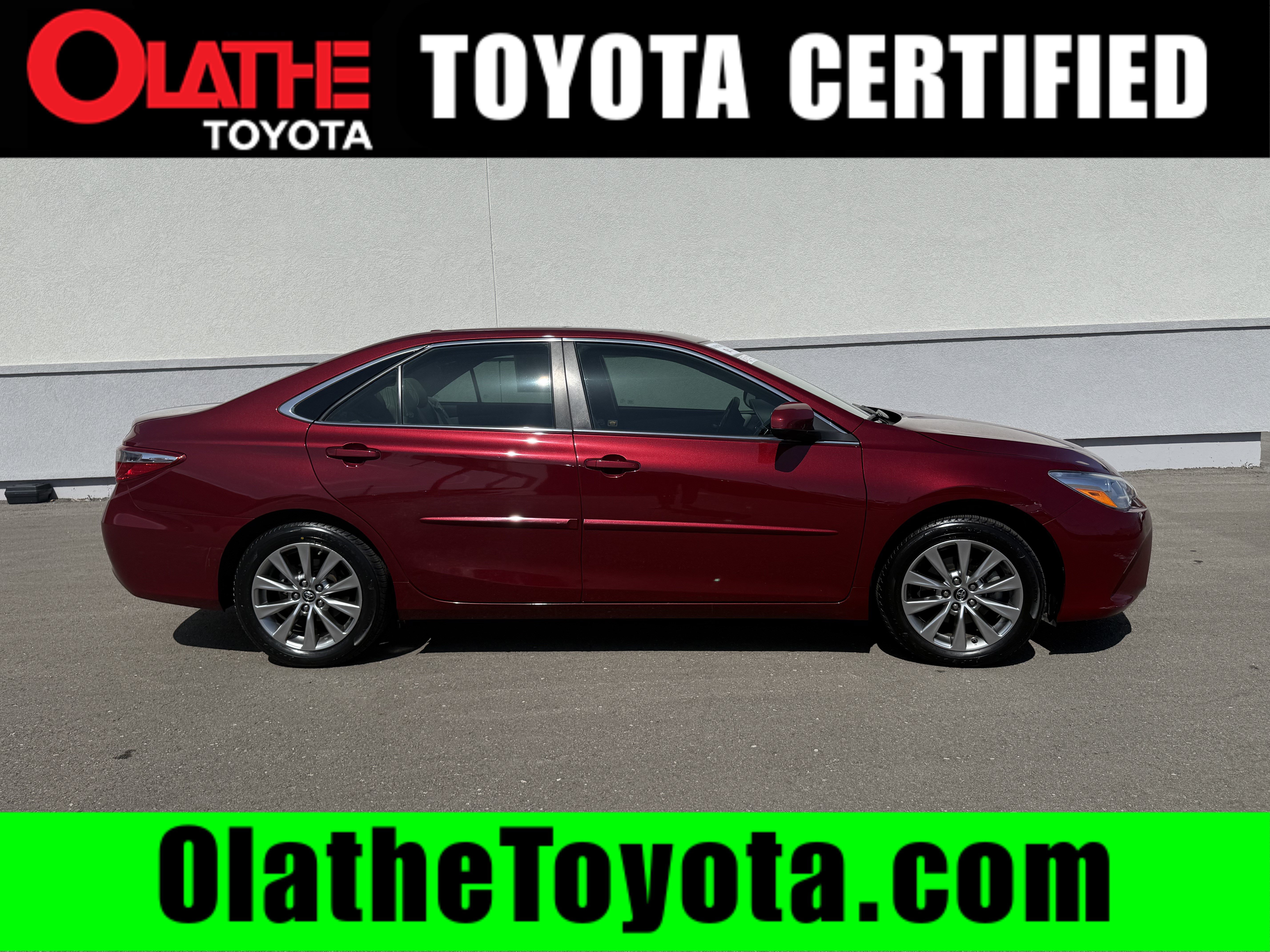 Certified 2017 Toyota Camry XLE w/ Moonroof Package
