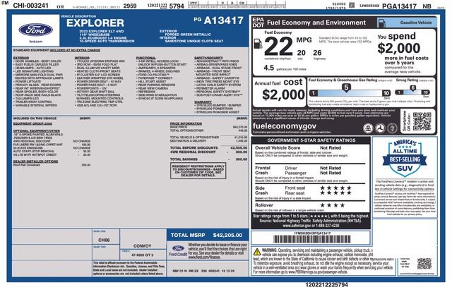 Certified 2023 Ford Explorer XLT AWD/4WD image 37