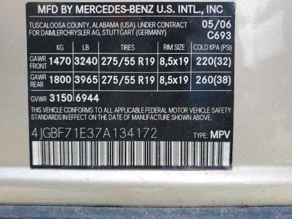 Used 2007 Mercedes-Benz GL 450 4MATIC image 13