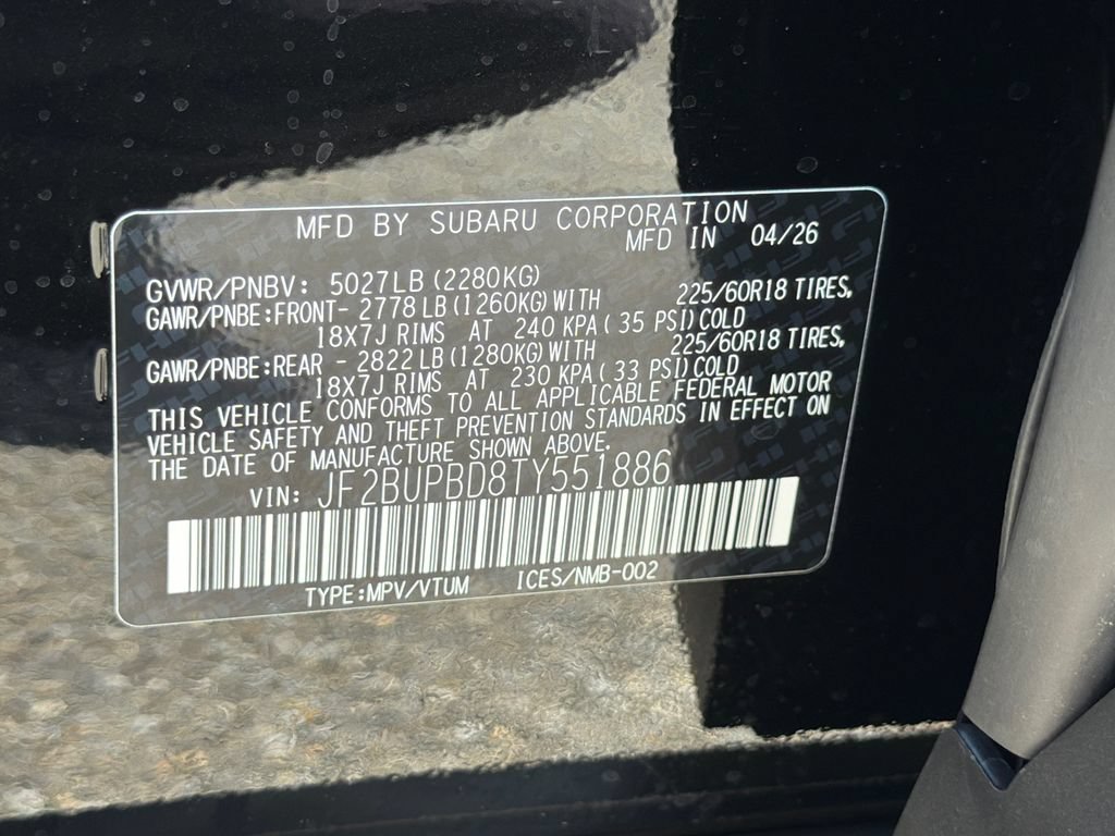 New 2026 Subaru Outback Premium AWD/4WD image 30