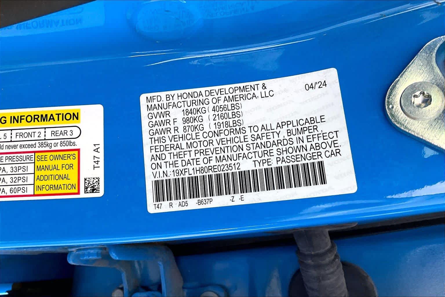 Used 2024 Honda Civic Sport Touring image 35