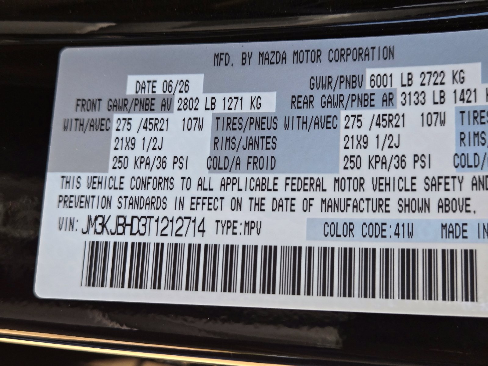 New 2026 MAZDA CX-70 3.3 Turbo w/ Preferred Package AWD/4WD image 21