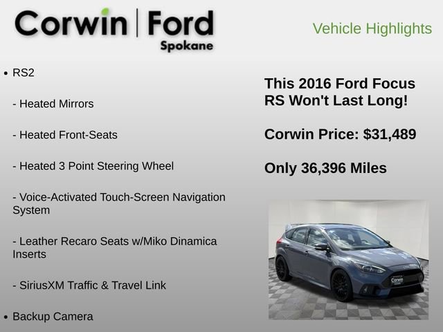 Used 2016 Ford Focus RS AWD/4WD image 6