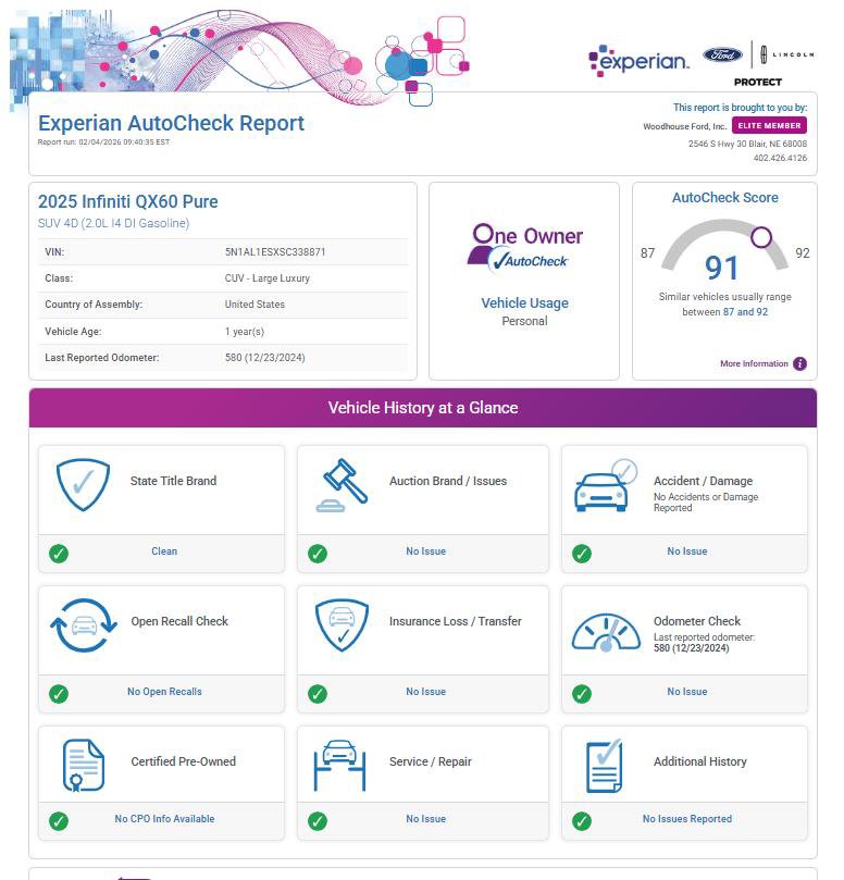 Certified 2025 INFINITI QX60 Pure image 23