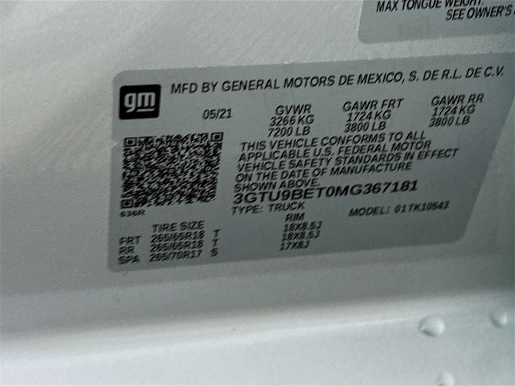 Used 2021 GMC Sierra 1500 SLE w/ X31 Off-Road Package image 33