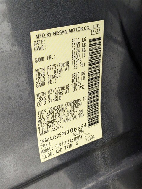 Used 2023 Nissan Titan PRO-4X w/ Pro-4x Convenience Package image 37