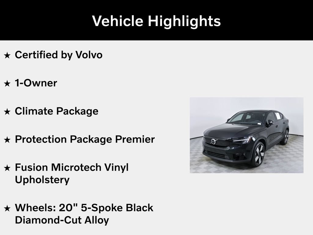 Certified 2023 Volvo C40 P8 Recharge Plus w/ Climate Package AWD/4WD image 5