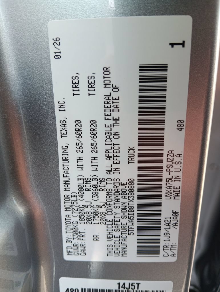 Used 2026 Toyota Tundra Platinum w/ TRD Off-Road Package AWD/4WD image 30