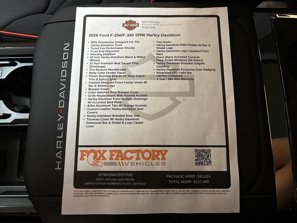 New 2026 Ford F250 Lariat w/ Black Appearance Package AWD/4WD image 36
