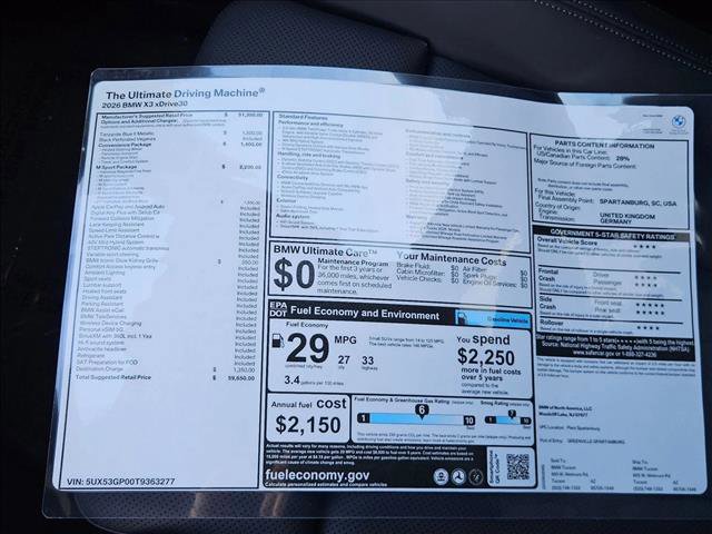 New 2026 BMW X3 xDrive30 w/ M Sport Package image 18