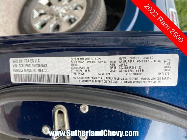 Used 2022 RAM 2500 Limited w/ Towing Technology Group AWD/4WD image 49