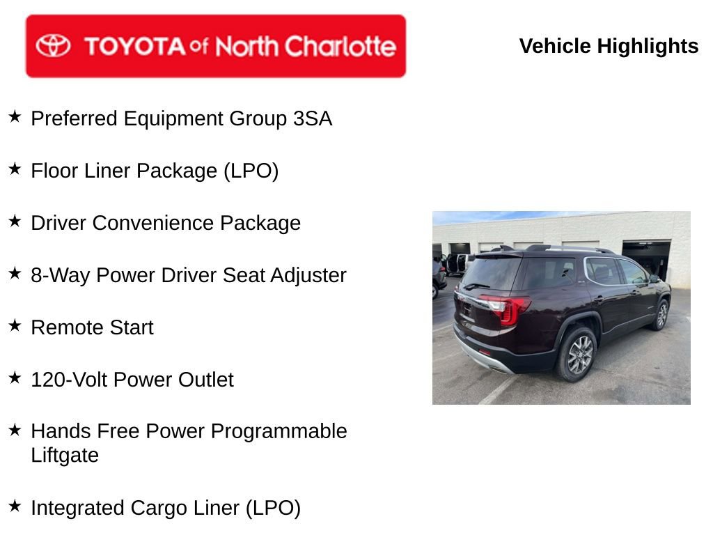 Used 2021 GMC Acadia SLE w/ Driver Convenience Package image 5