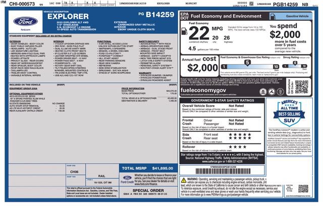 Used 2023 Ford Explorer XLT AWD/4WD image 4