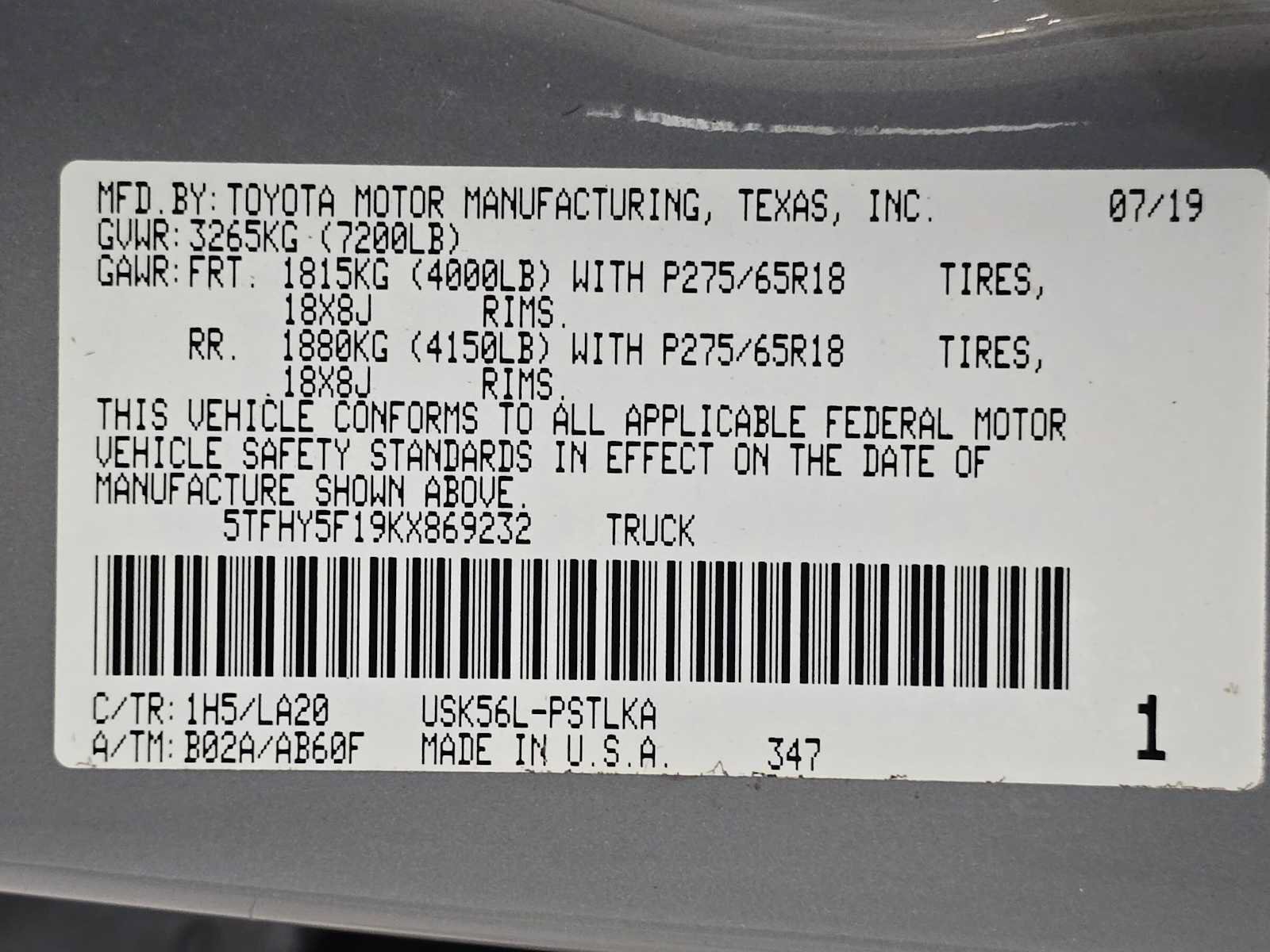 Used 2019 Toyota Tundra Limited w/ Limited Premium Package AWD/4WD image 32