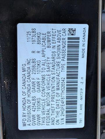 Used 2026 Honda Civic FWD Hybrid Sedan image 26
