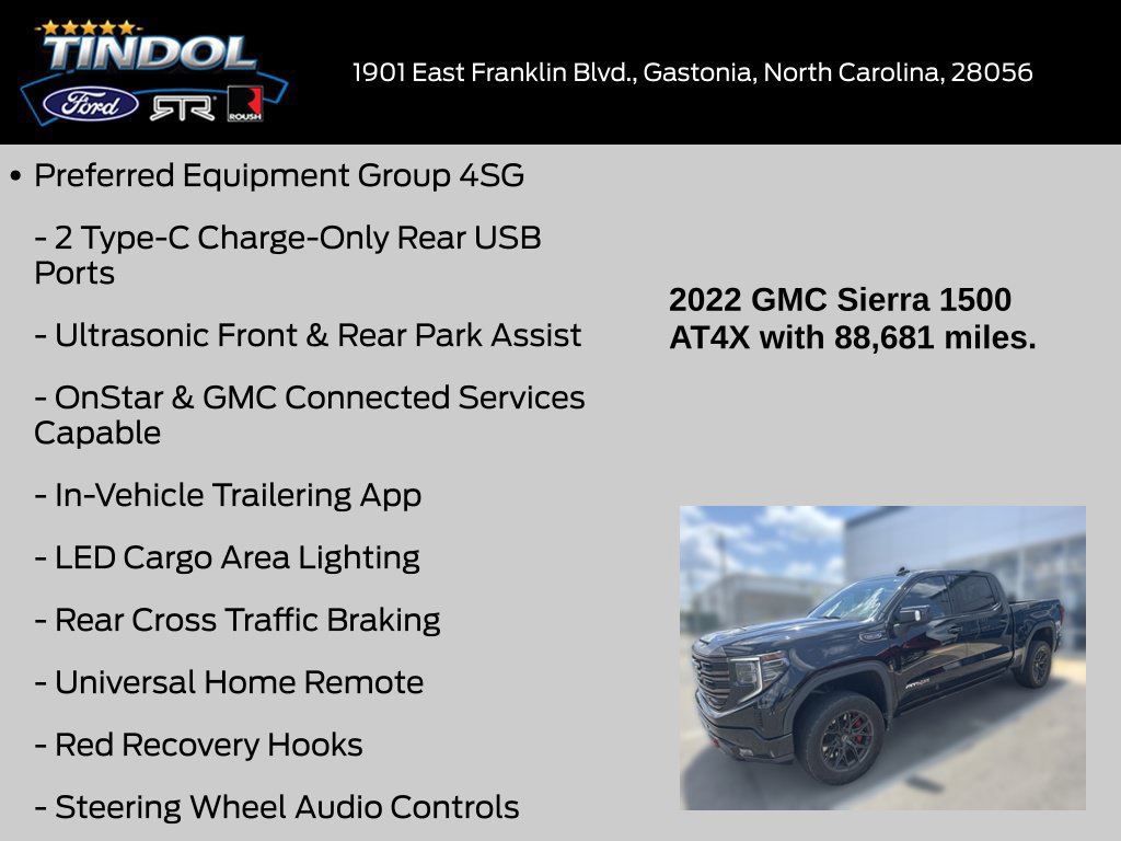 Used 2022 GMC Sierra 1500 AT4X AWD/4WD image 17