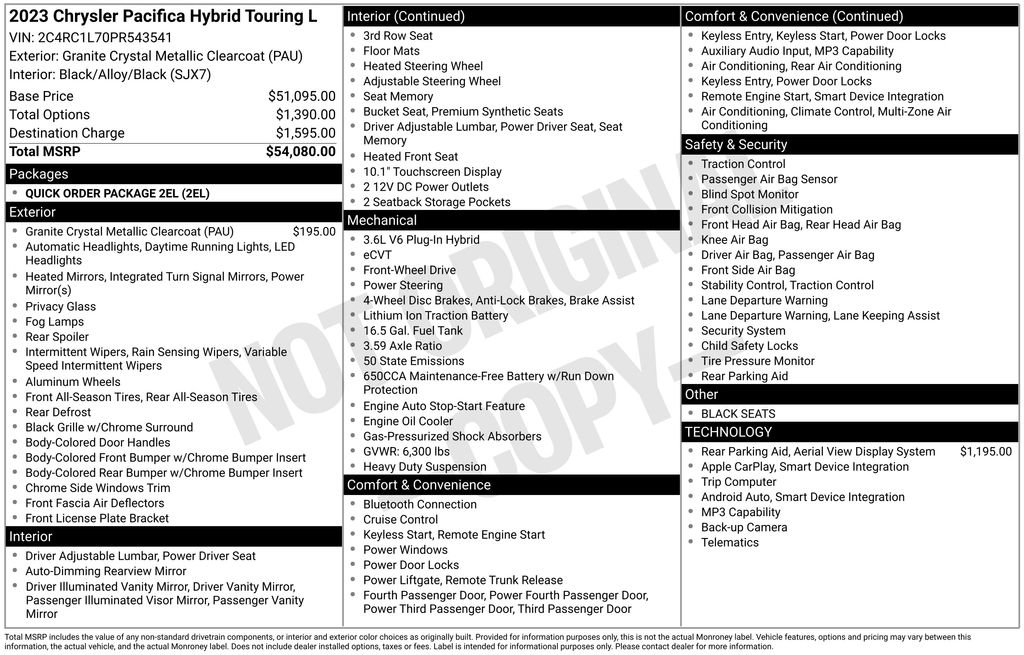 Used 2023 Chrysler Pacifica Touring-L FWD image 36