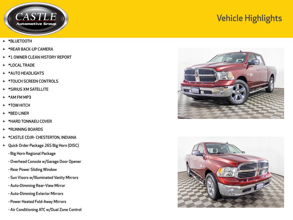 Used 2018 RAM 1500 Big Horn RWD image 3
