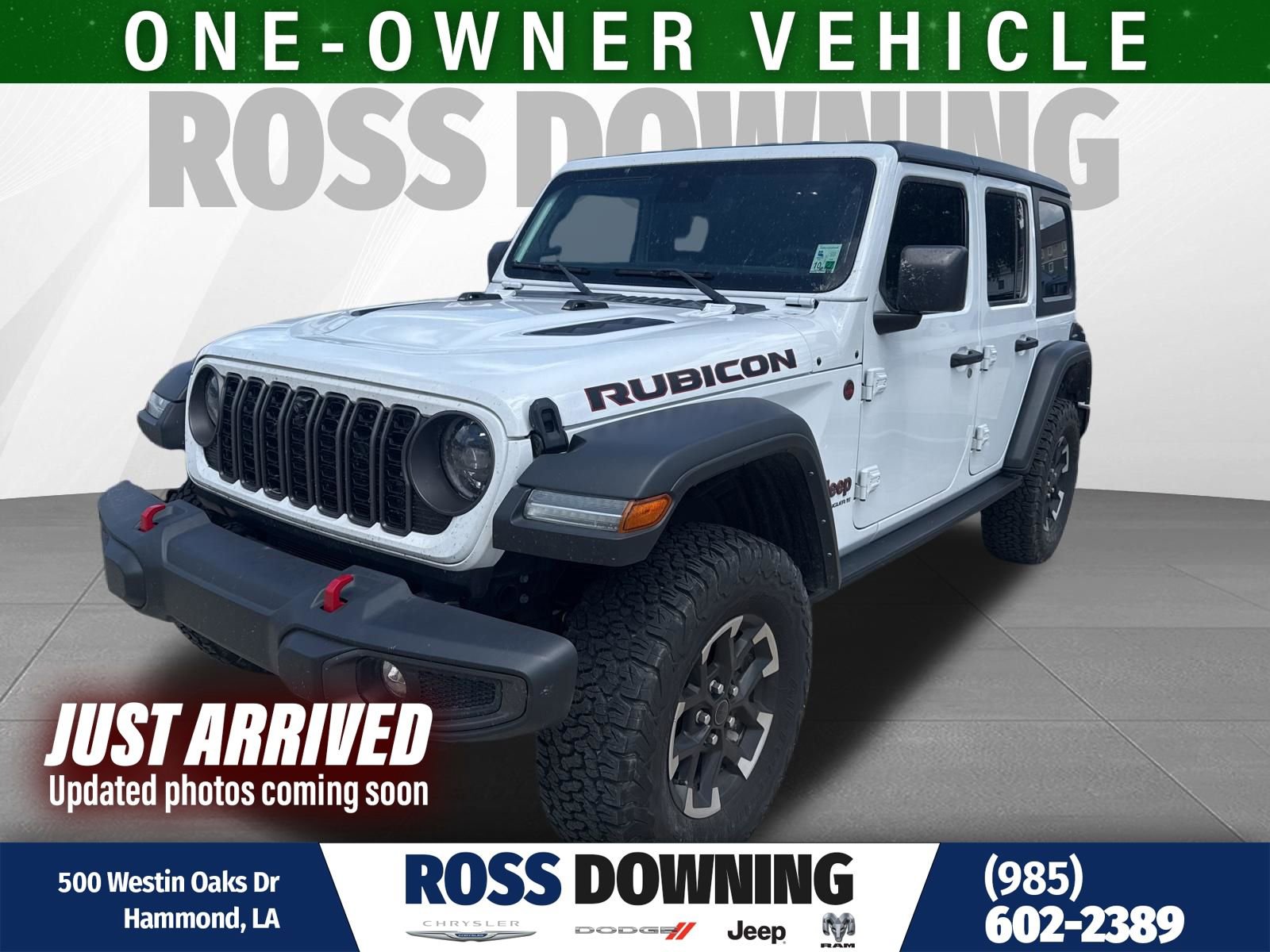 Used 2024 Jeep Wrangler Unlimited Rubicon w/ Technology Group AWD/4WD image 1