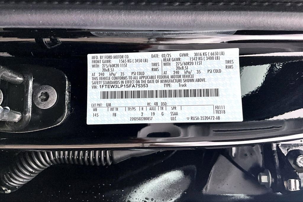 New 2025 Ford F150 XLT w/ Equipment Group 302A MID image 12