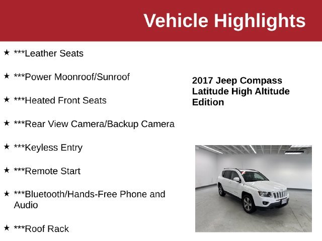 Used 2017 Jeep Compass High Altitude AWD/4WD image 10