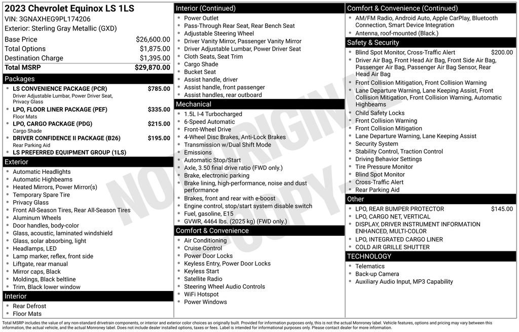 Certified 2023 Chevrolet Equinox LS w/ LS Convenience Package FWD image 11