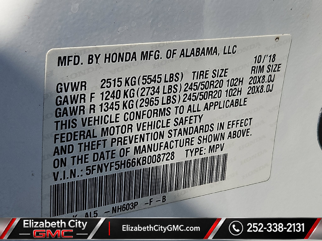 Used 2019 Honda Pilot Touring image 31