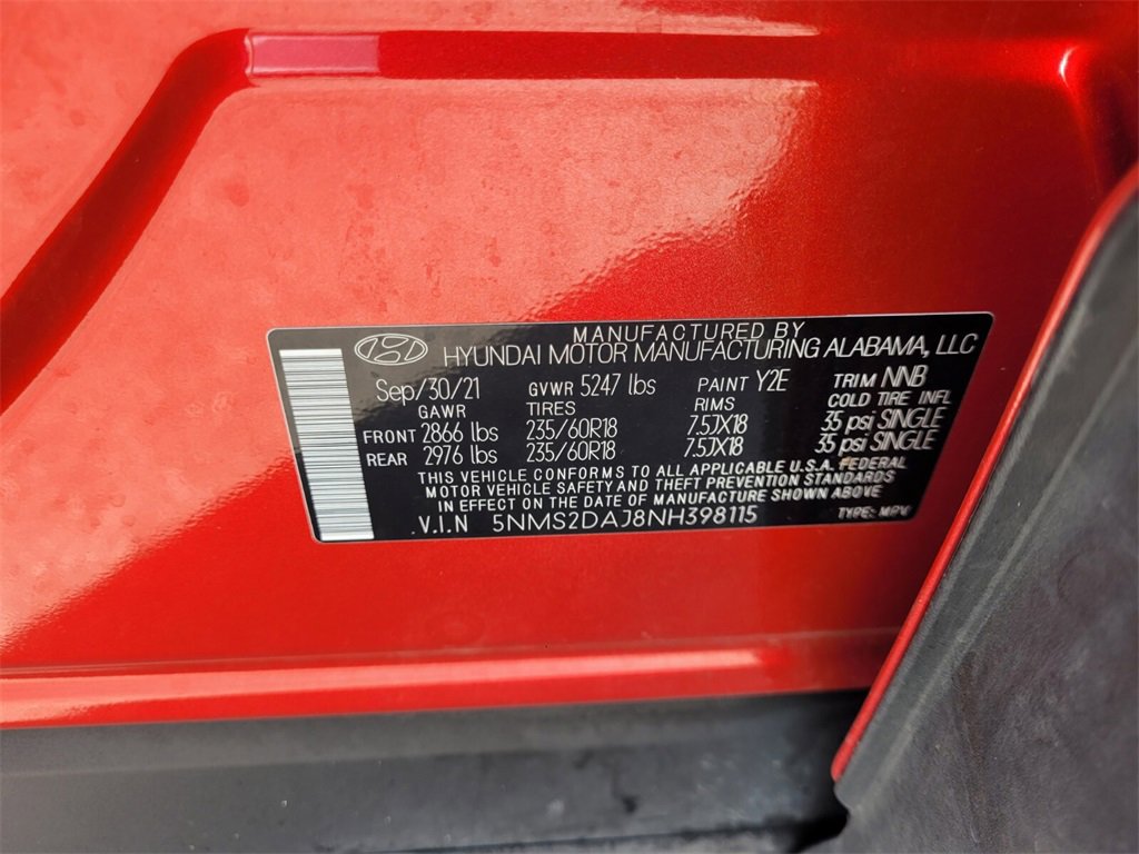 Used 2022 Hyundai Santa Fe SEL w/ Cargo Package image 20