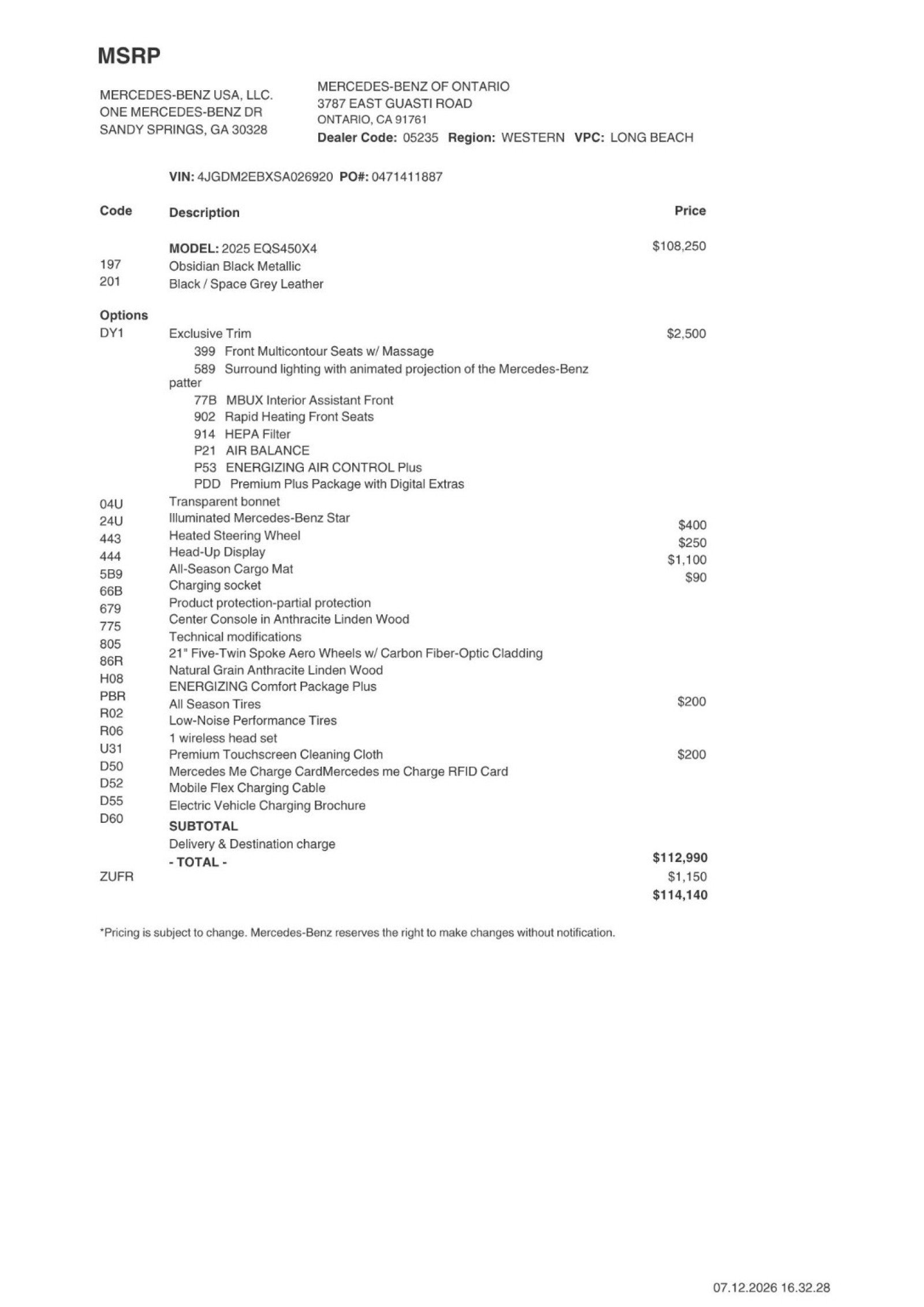 Certified 2025 Mercedes-Benz EQS 450+ 4MATIC SUV image 2
