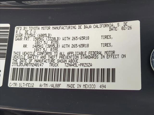 New 2026 Toyota Tacoma TRD Sport image 30