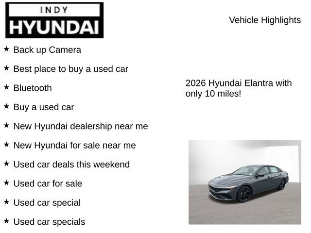 New 2026 Hyundai Elantra Sport w/ Cargo Package FWD image 7