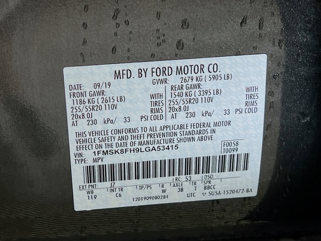 Used 2020 Ford Explorer Limited w/ Class III Trailer Tow Package AWD/4WD image 32