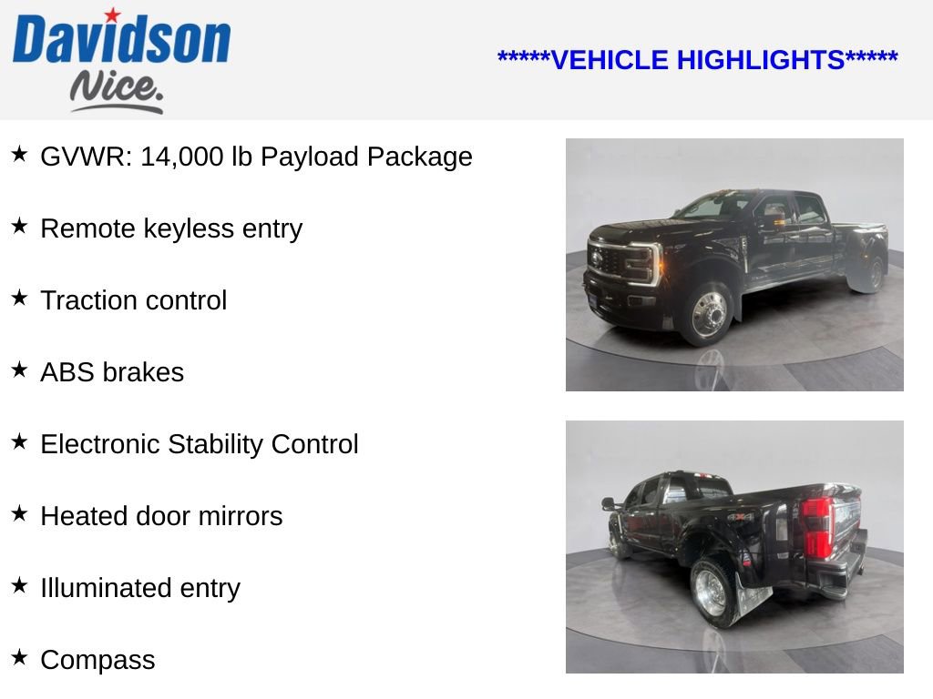 Certified 2024 Ford F450 Platinum w/ Camper Package image 4