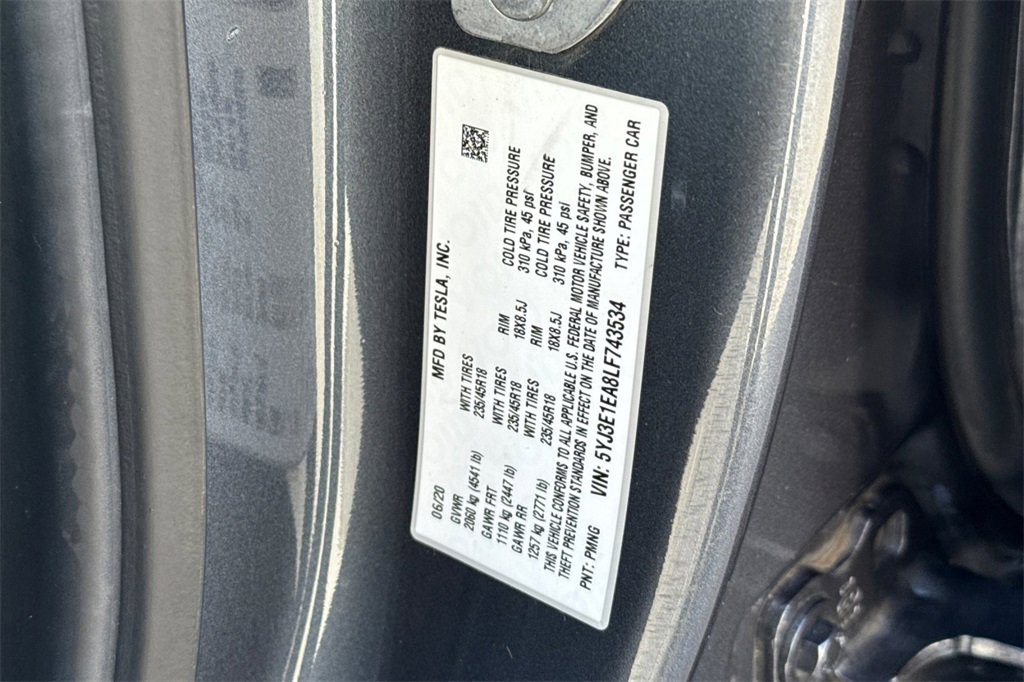 Used 2020 Tesla Model 3 Standard image 27