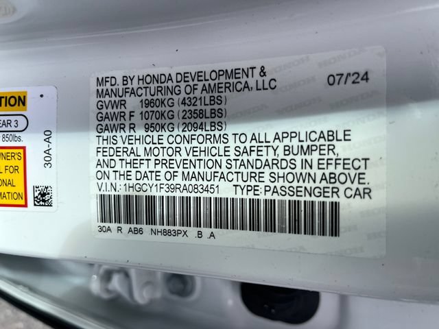 Used 2024 Honda Accord EX image 19
