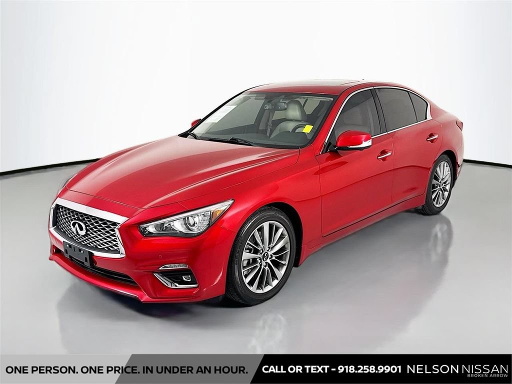 Used 2022 INFINITI Q50 Luxe w/ Cargo Package RWD image 1