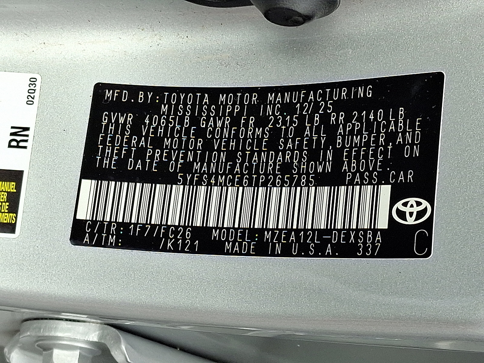Used 2026 Toyota Corolla SE FWD image 27