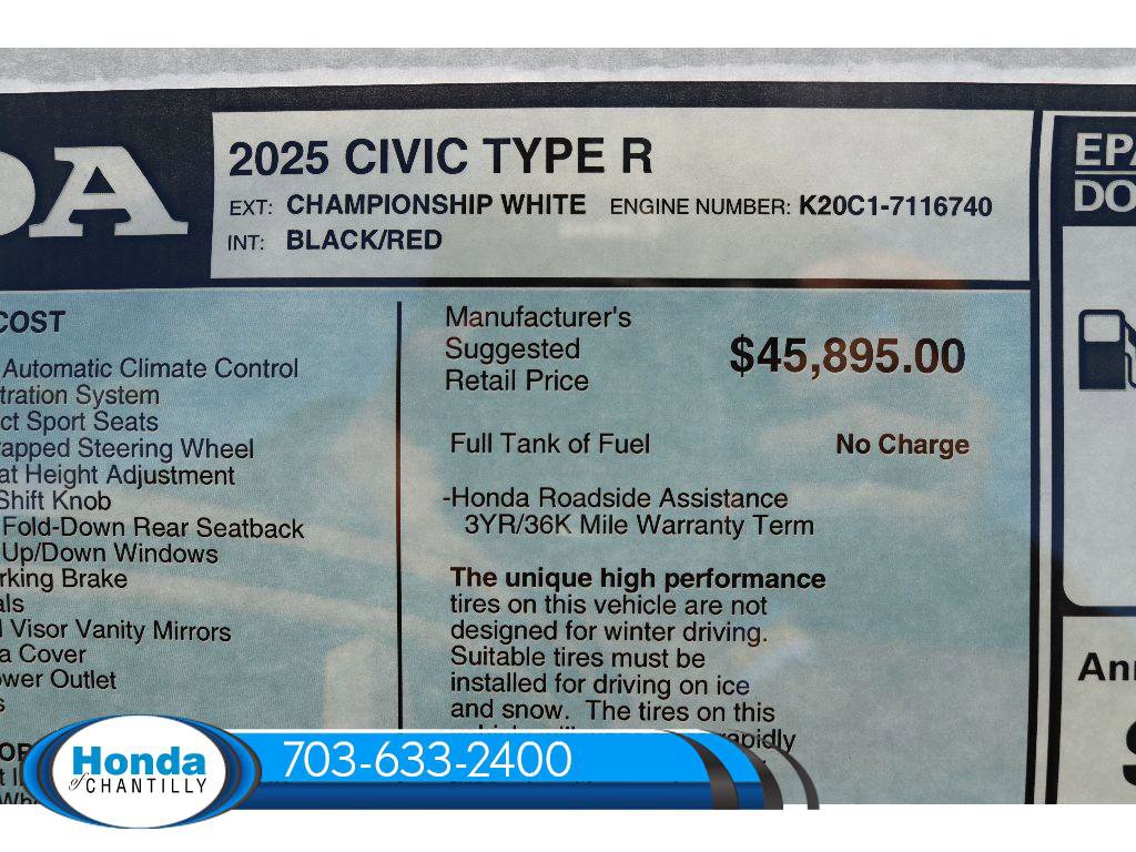 New 2025 Honda Civic Type R image 37