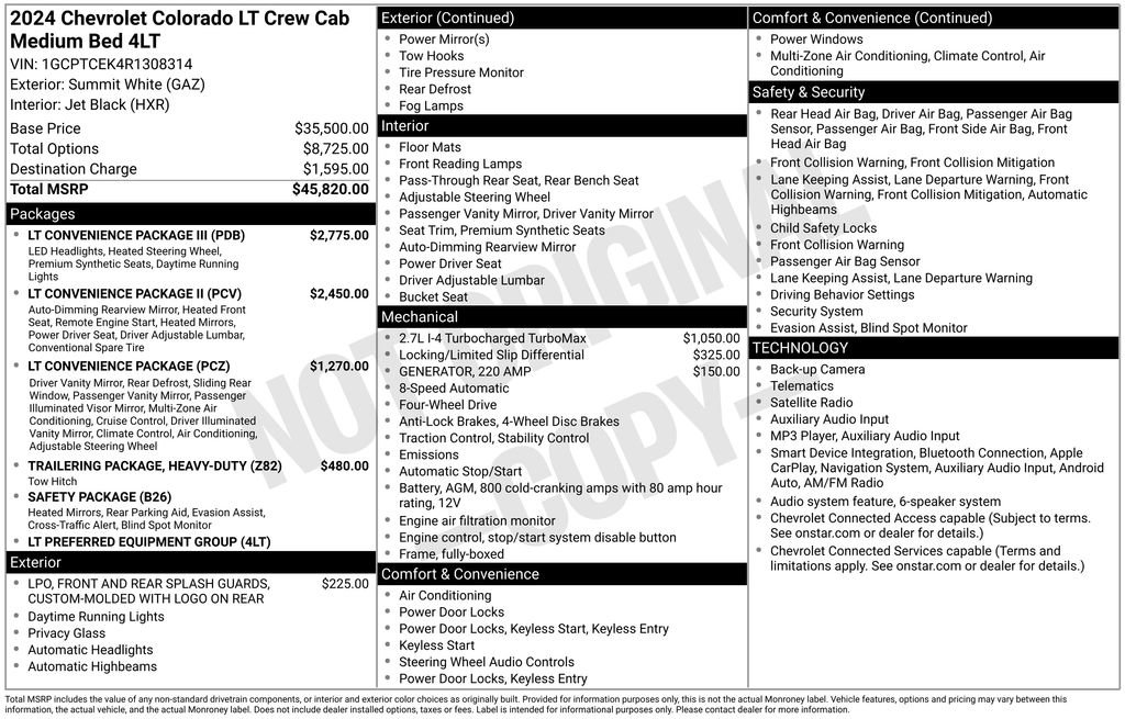 Certified 2024 Chevrolet Colorado LT w/ LT Convenience Package III AWD/4WD image 34