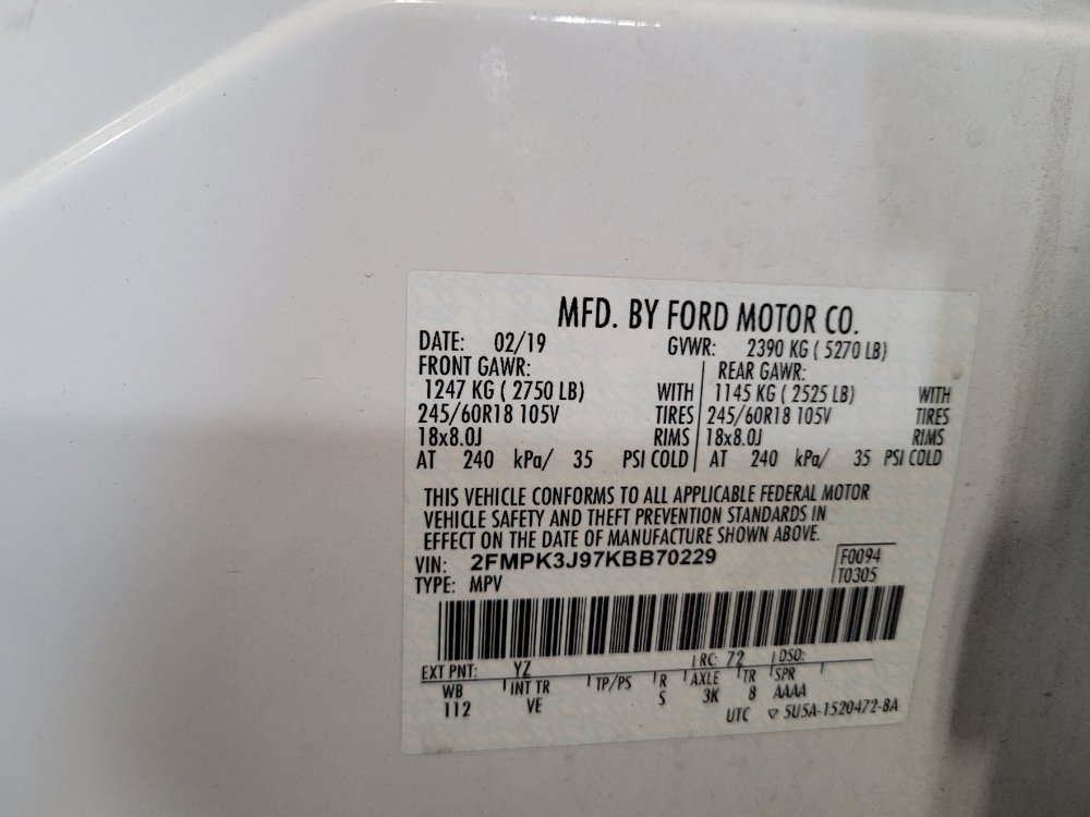 Used 2019 Ford Edge SEL w/ Equipment Group 201A FWD image 33