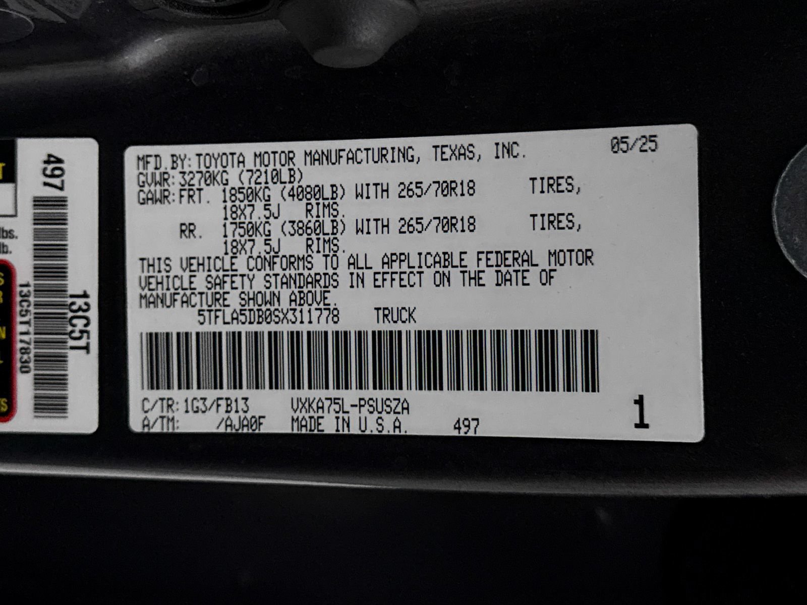 Used 2025 Toyota Tundra SR5 AWD/4WD image 38