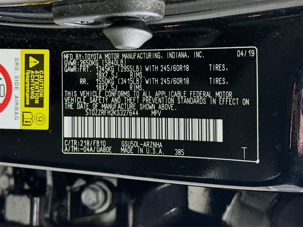 Certified 2019 Toyota Highlander LE image 37