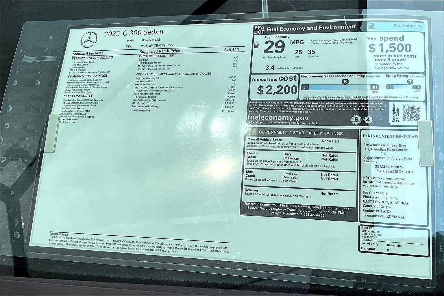 New 2025 Mercedes-Benz C 300 C 300 image 22