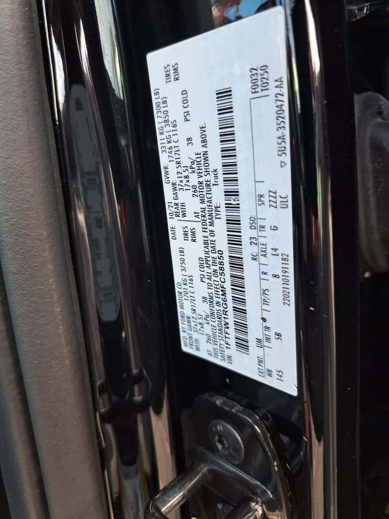 Used 2021 Ford F150 Raptor w/ Raptor 37 Performance Package image 30